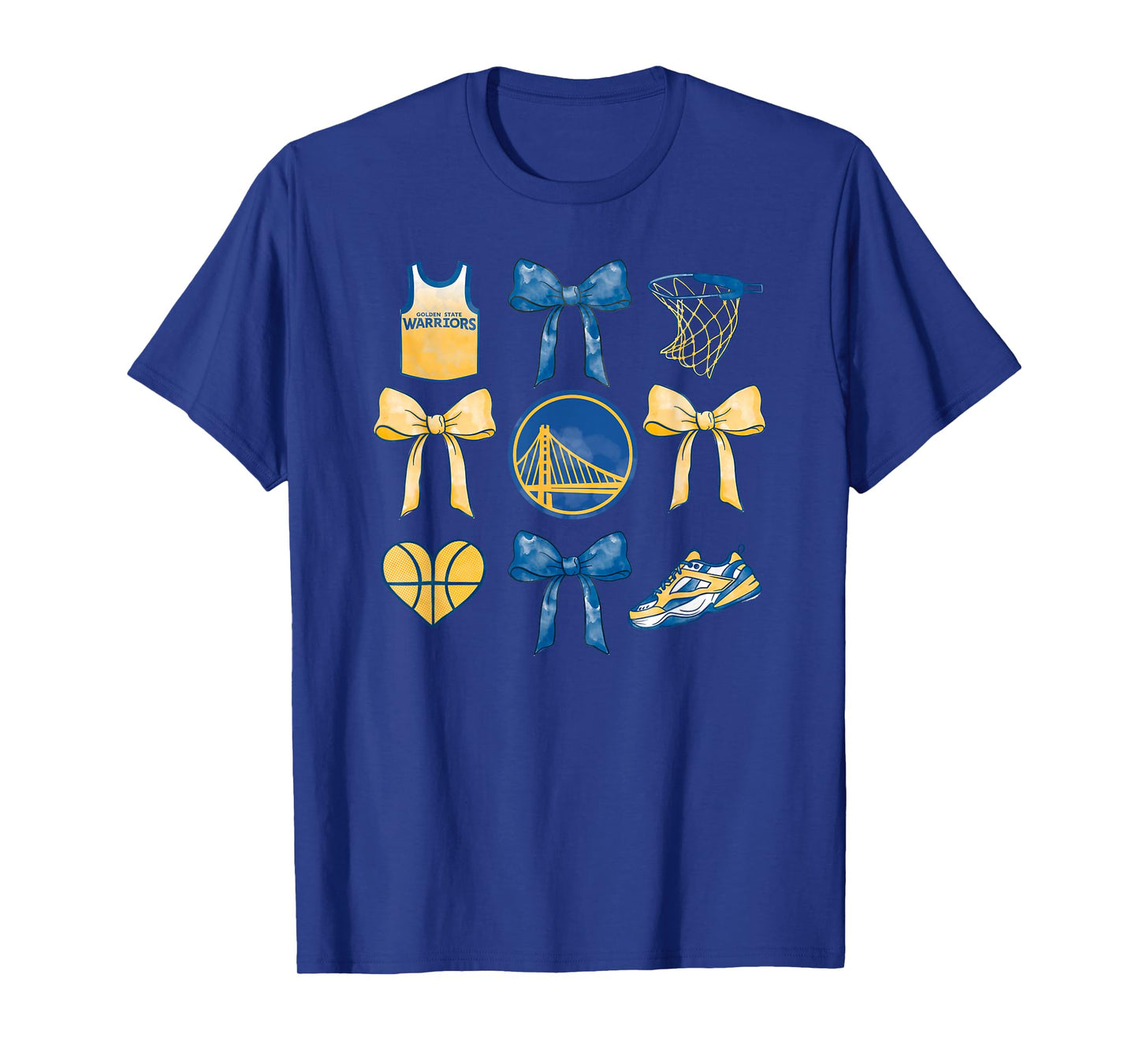 NBA Golden State Warriors Bow Grid T-Shirt