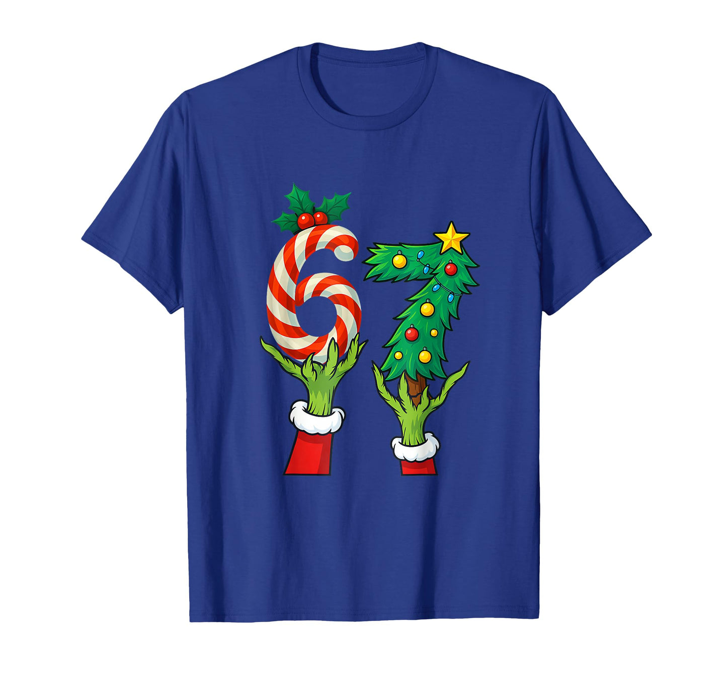 67 Christmas 6 7 Meme Hands Holiday Gen Alpha for Kids Youth T-Shirt