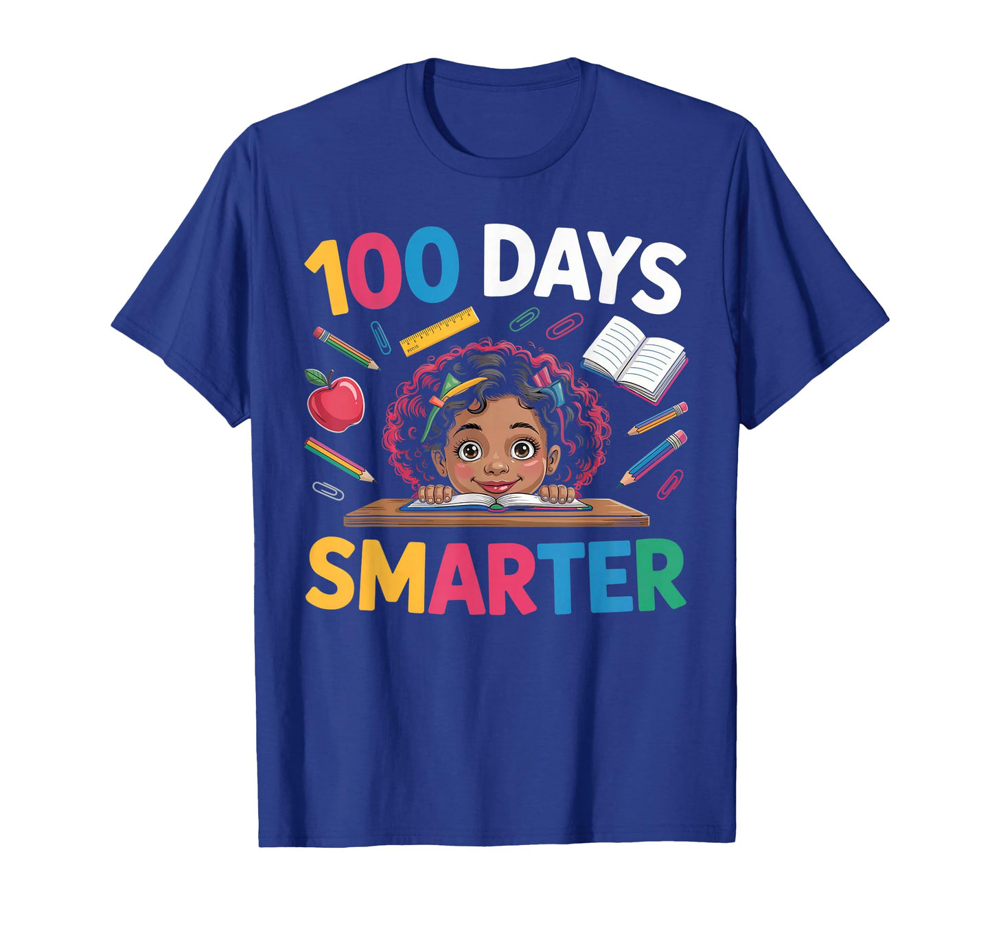 100 Day Smarter Teacher Student Happy 100 Days of School T-Shirt