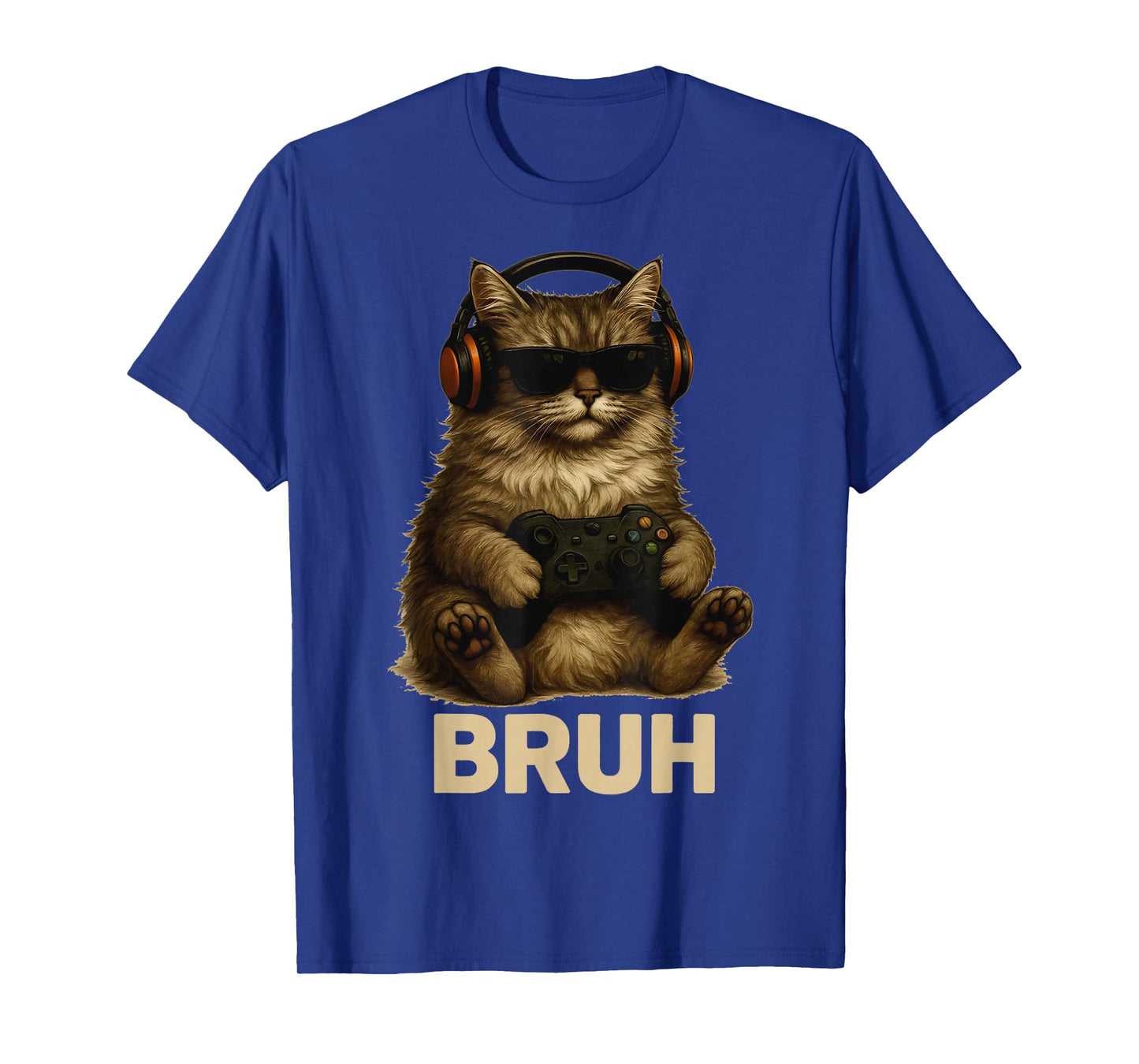 Kitten Cat Playing Video Games Vintage Funny Cat Gaming T-Shirt