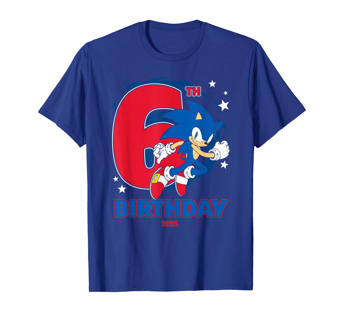 Sonic The Hedgehog Epic Sonic 6th Birthday Big Chest Logo T-Shirt