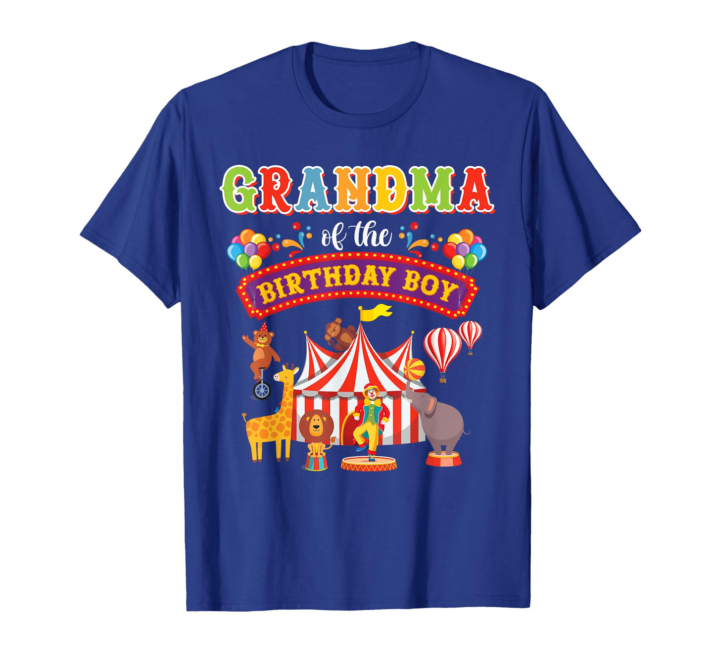 Grandma Of The Birthday Boy Carnival Circus 1st Birthday T-Shirt