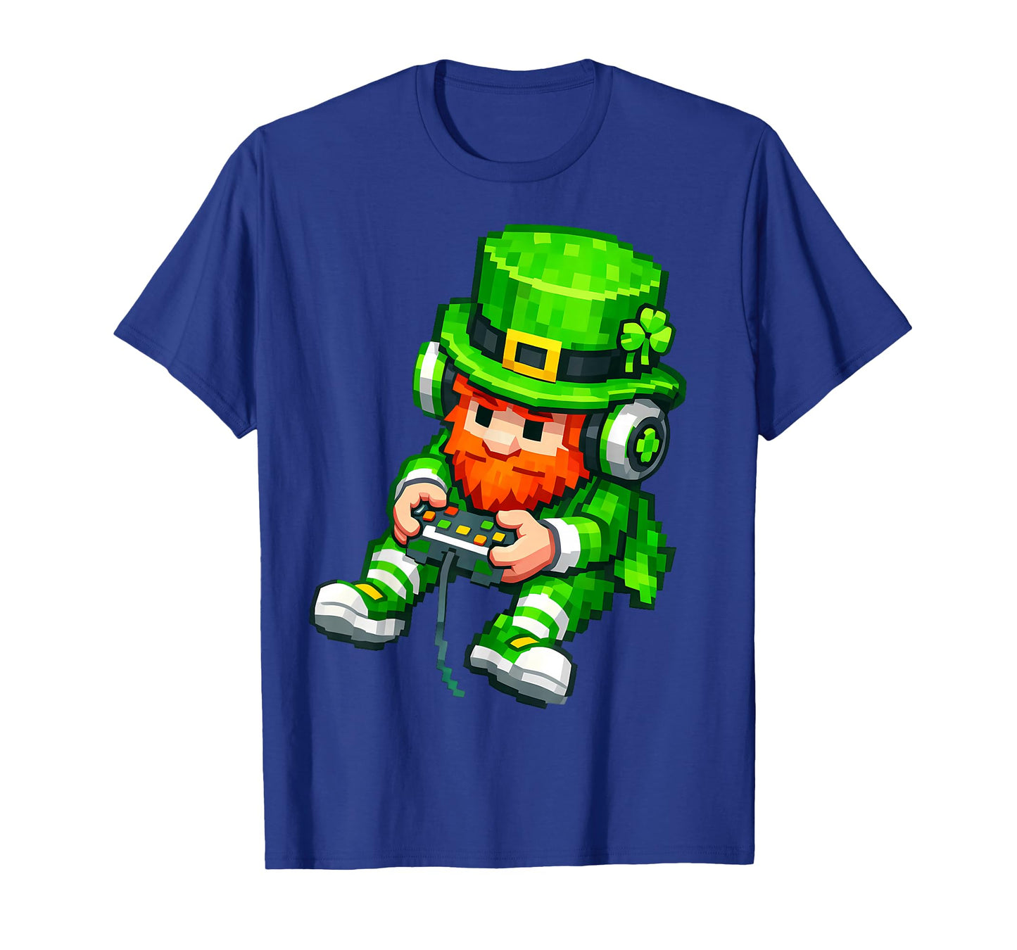 Video Game Leprechaun St Patricks Day Gamer Kids Boys Gaming T-Shirt