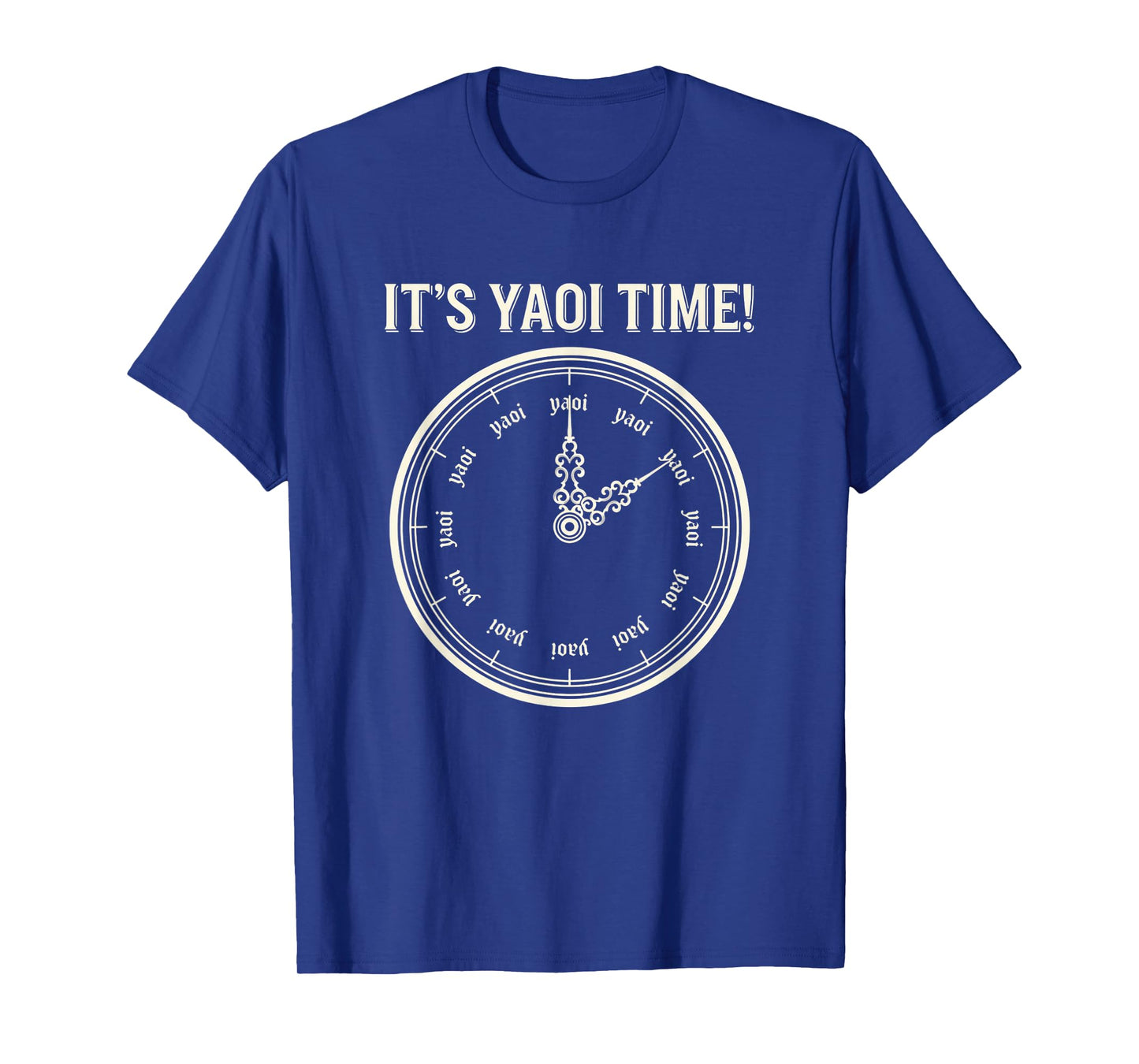 Anime Yaoi Clock, It's Yaoi Time! BL Otaku Manga Fan Design T-Shirt