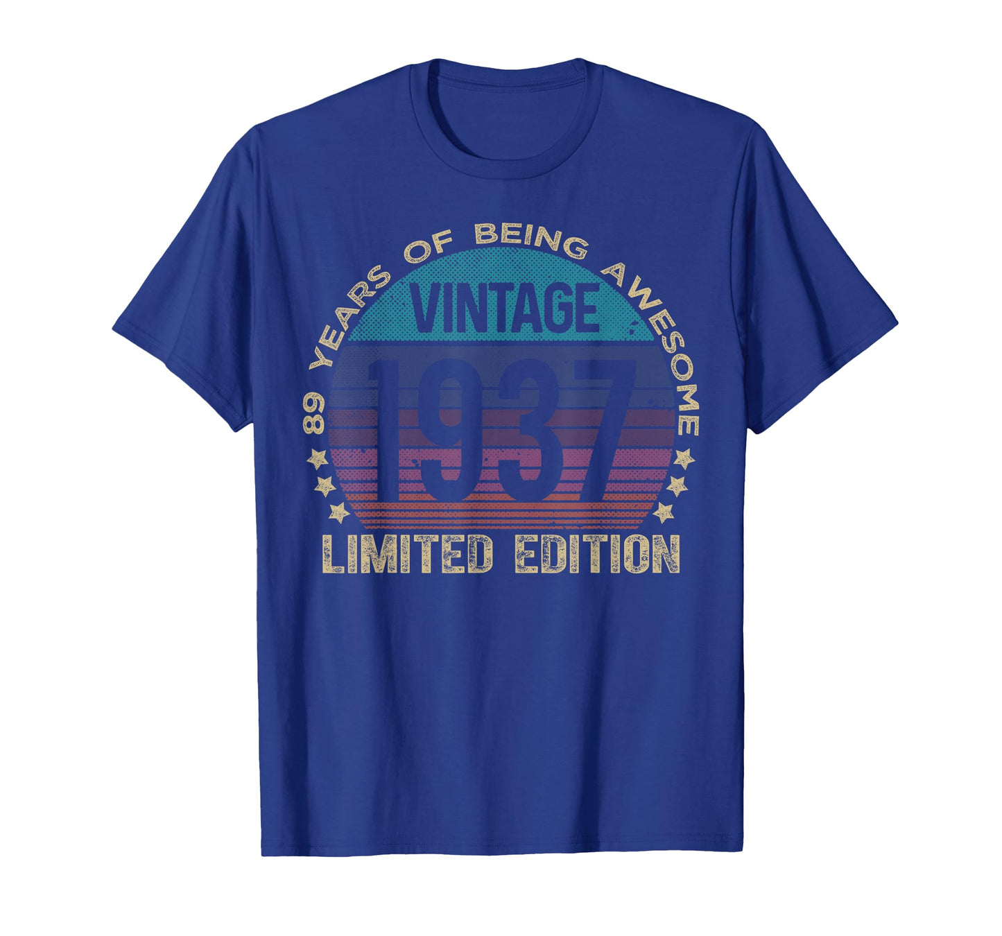 89 Year Old Gifts Vintage 1937 Limited Edition 89th Birthday T-Shirt