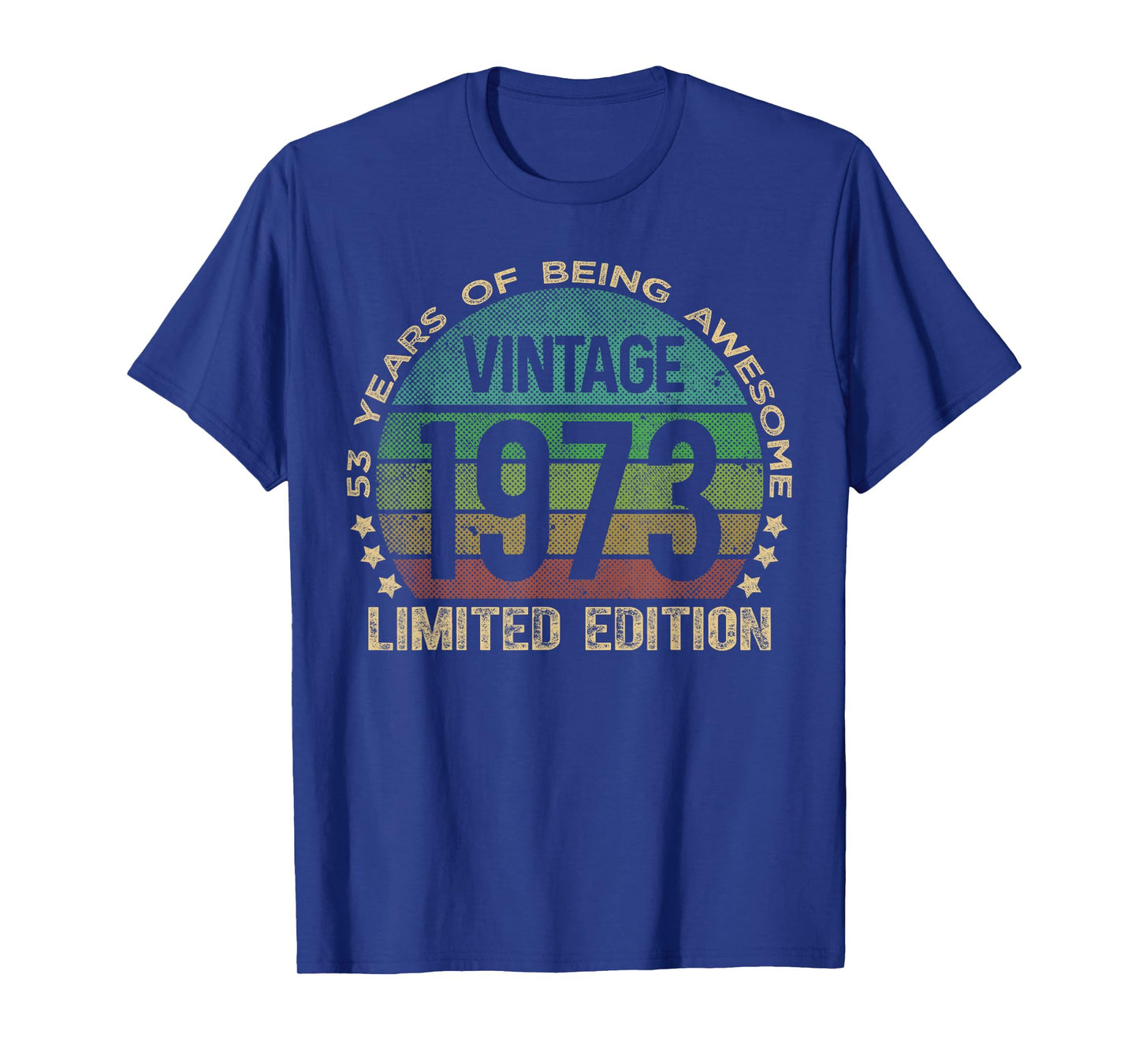 53 Year Old Gifts Vintage 1973 Limited Edition 53rd Birthday T-Shirt