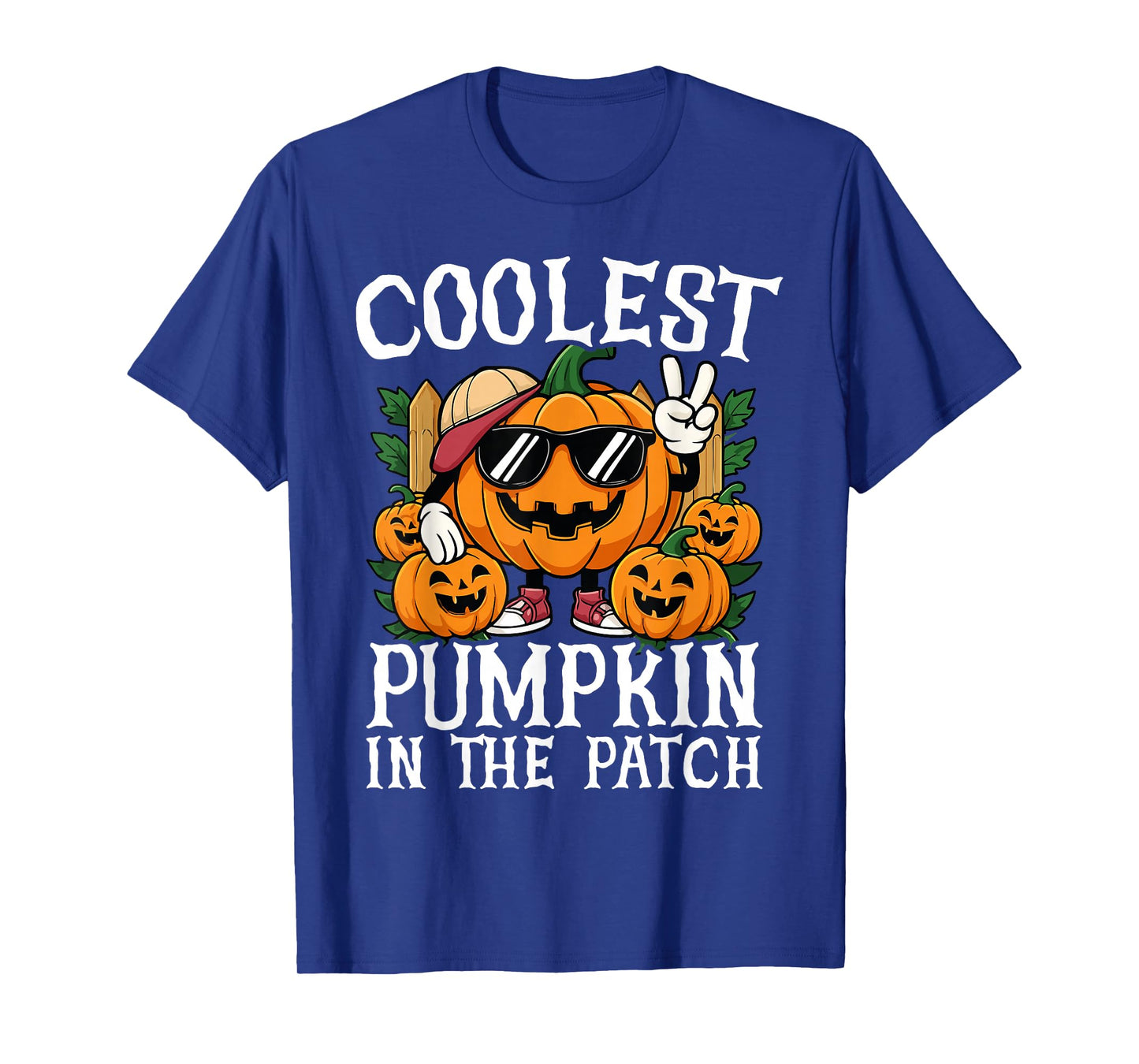 Funny Halloween Boys Men Kids Coolest Pumpkin In The Patch T-Shirt
