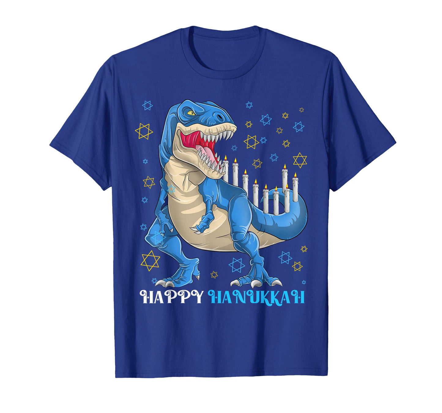 Menorasaurus Jewish Dinosaur Hanukkah Kids Boys Gift T-Shirt