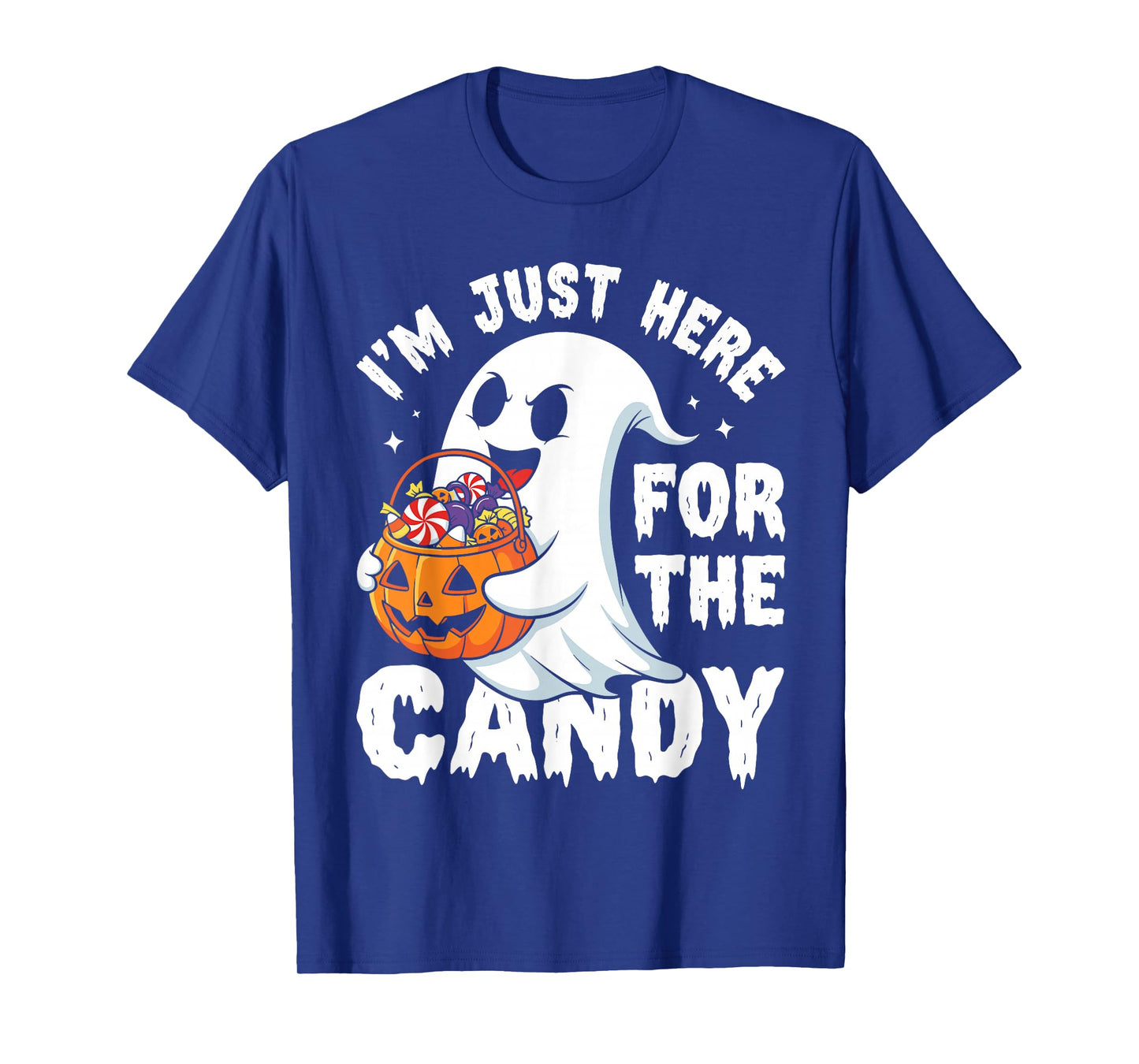I'm Just Here for The Candy Halloween Pun Lollipop T-Shirt