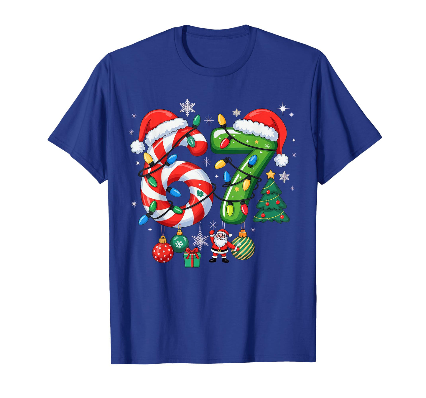 Meme 6 7 Christmas Matching Outfit Six Seven Trendy T-Shirt