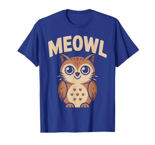 Meowl Cat Owl Hybrid Funny Meme Brain Rot Gen Alpha Trending T-Shirt