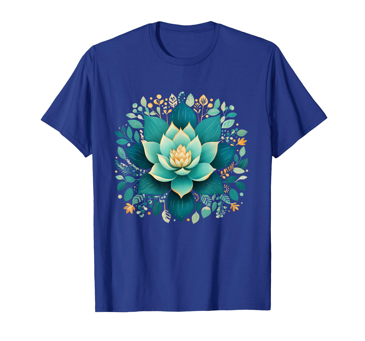 Elegant Lotus Flower for Yoga Fans Floral Aesthetic Design T-Shirt