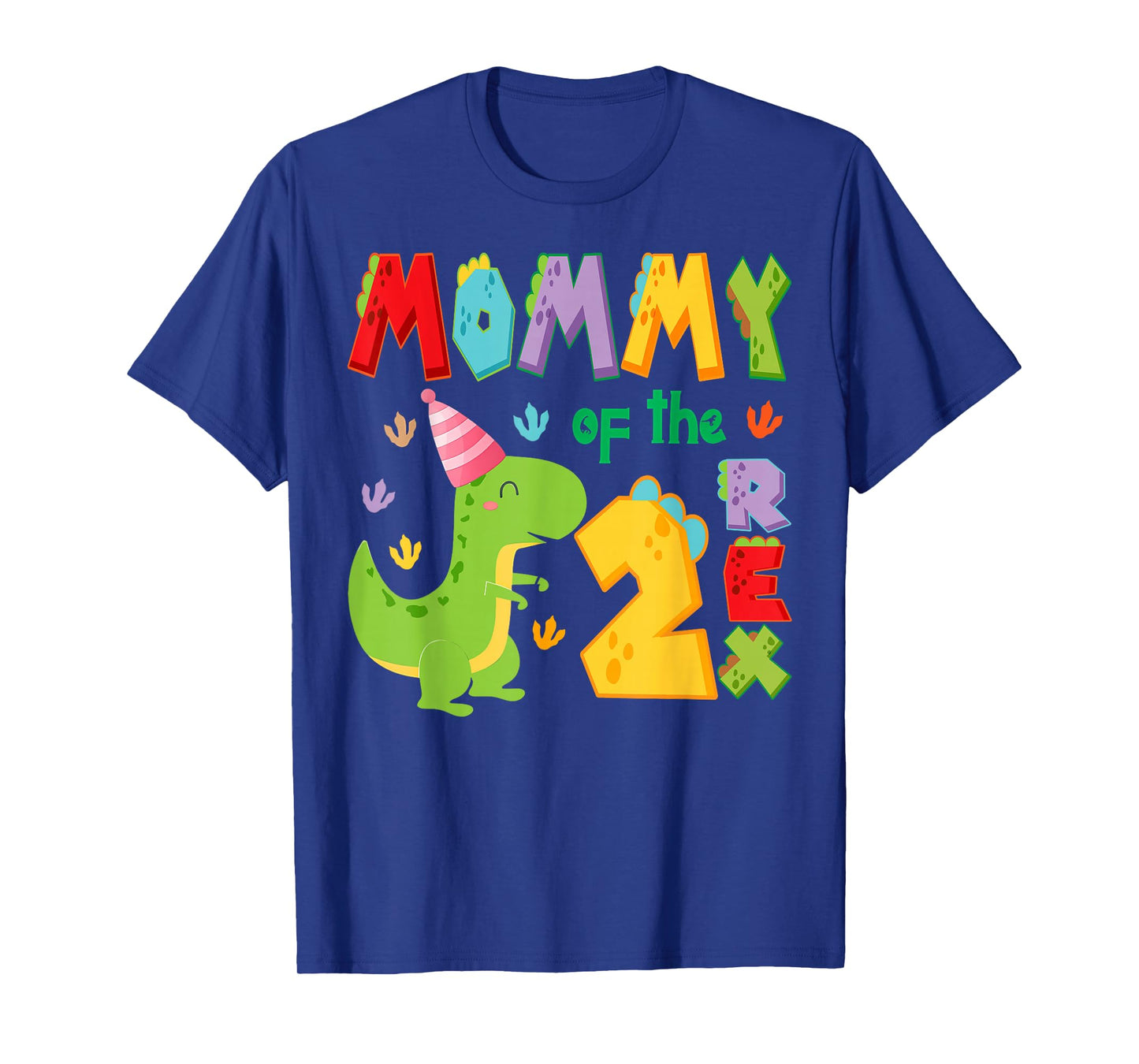 Mommy of The Two Rex 2Nd Birthday Boy Dinosaur T-Rex T-Shirt