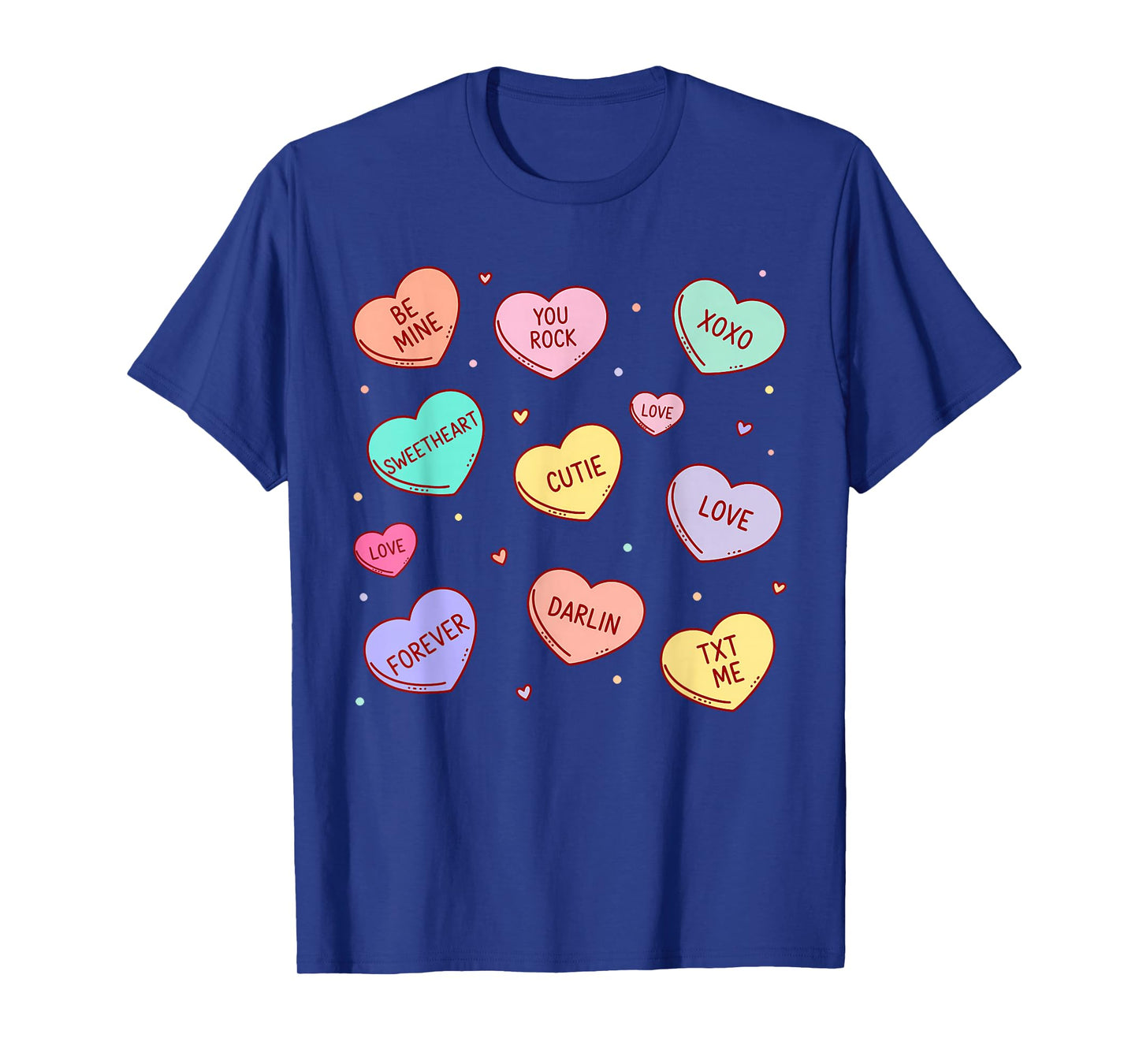 Candy Heart Love Valentines Day for Men Women Teachers Kids T-Shirt