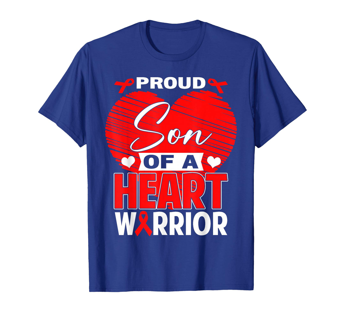 Proud Son of Heart Warrior Heart Disease Awareness T-Shirt