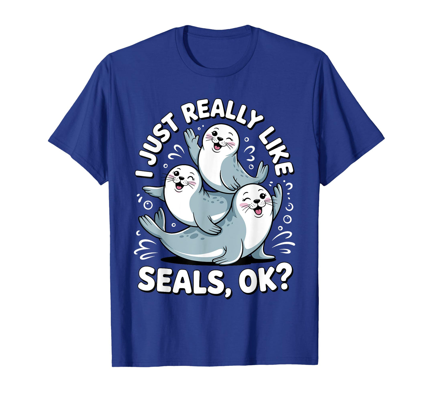 Cute Seal Design for Men Women Kids Ocean Animal Seal Lovers T-Shirt