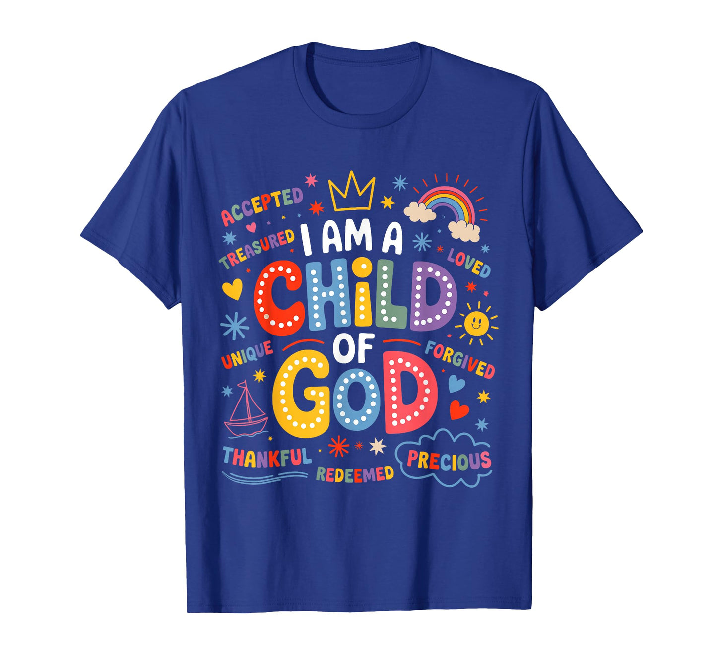 I Am A Child of Groovy God Christian Jesus Faith Bible Verse T-Shirt