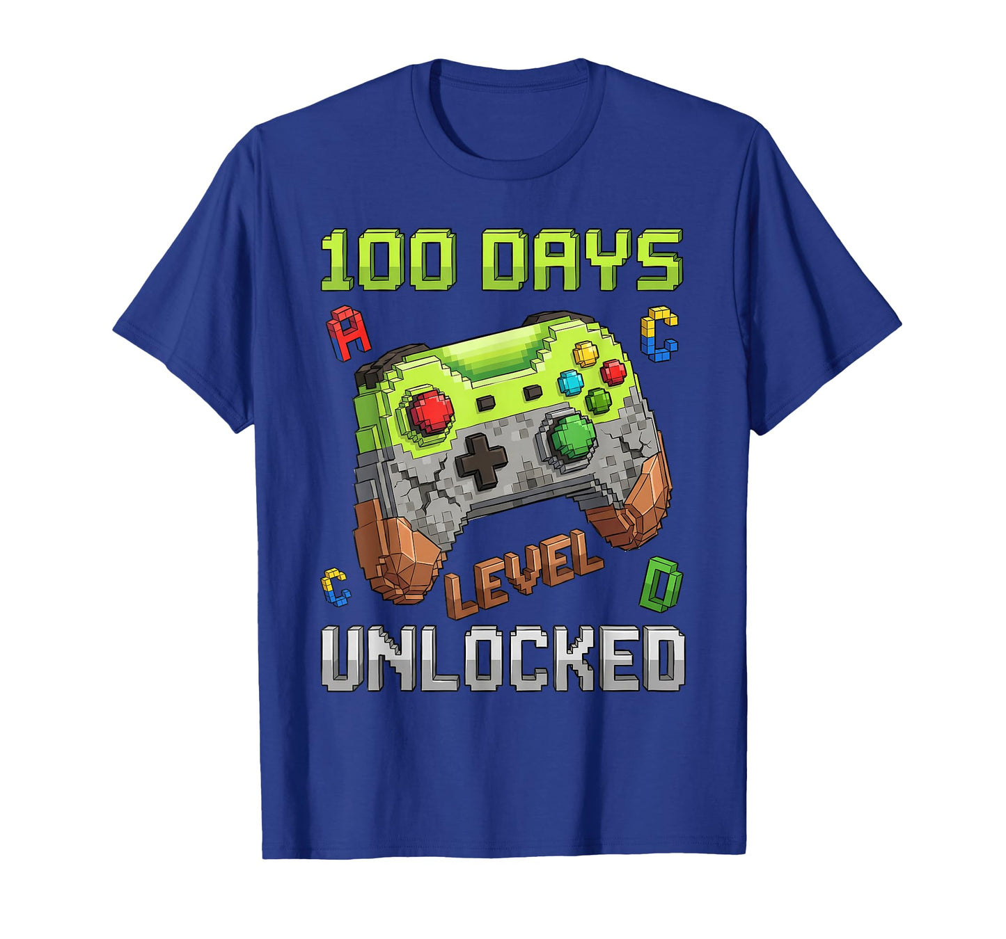100 Days Level Unlocked Gaming 100 Days of School Boys T-Shirt