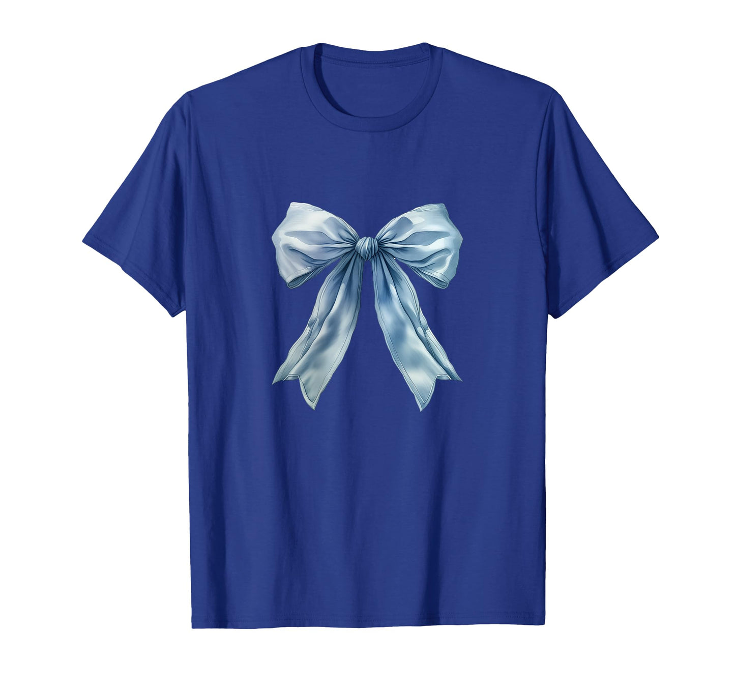 Baby Baby Blue Bow Cute Preppy Coquette Clean Girl Women T-Shirt