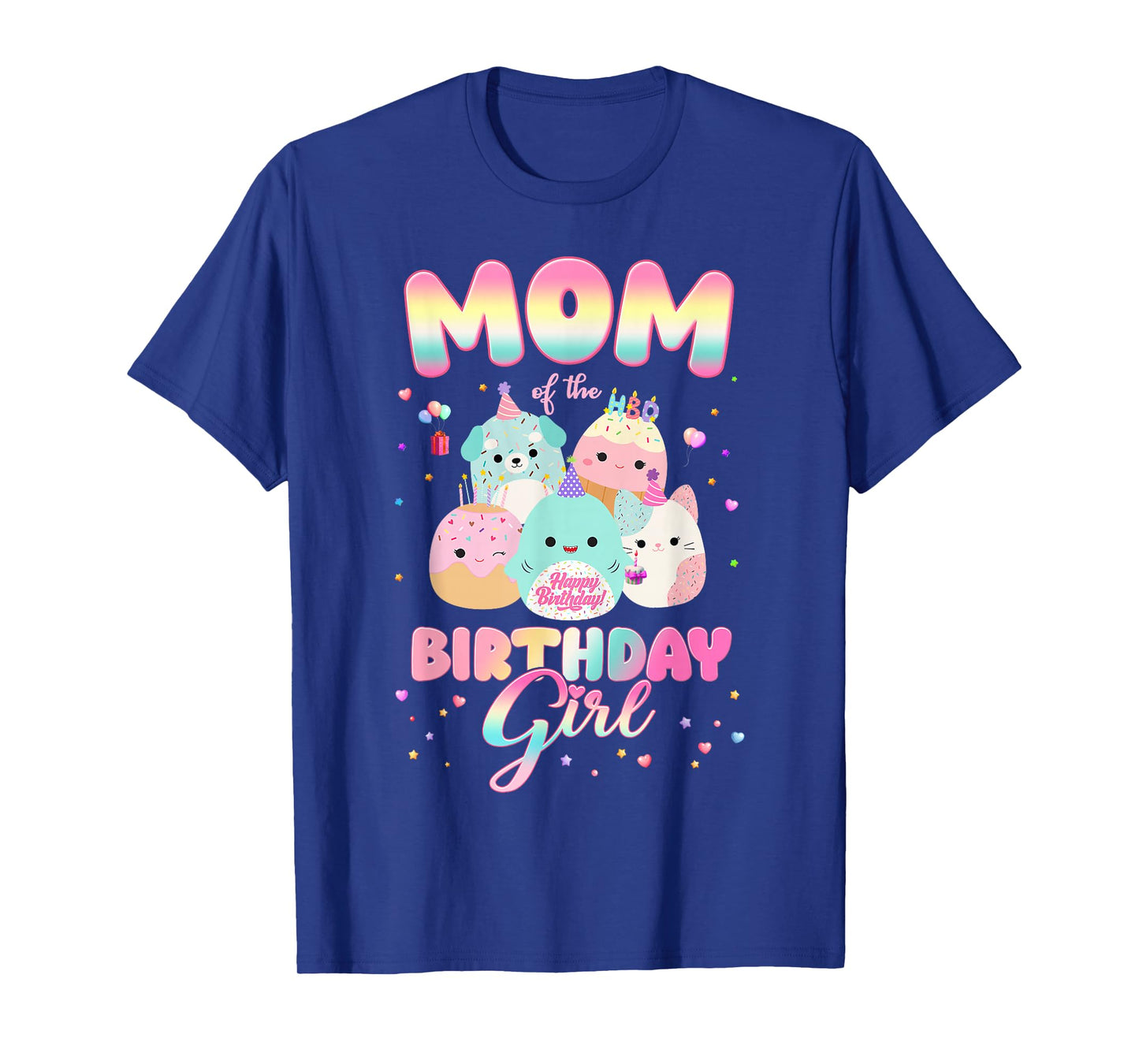 Birthday Family Party Squish Squad Mom Of The Birthday Girl T-Shirt