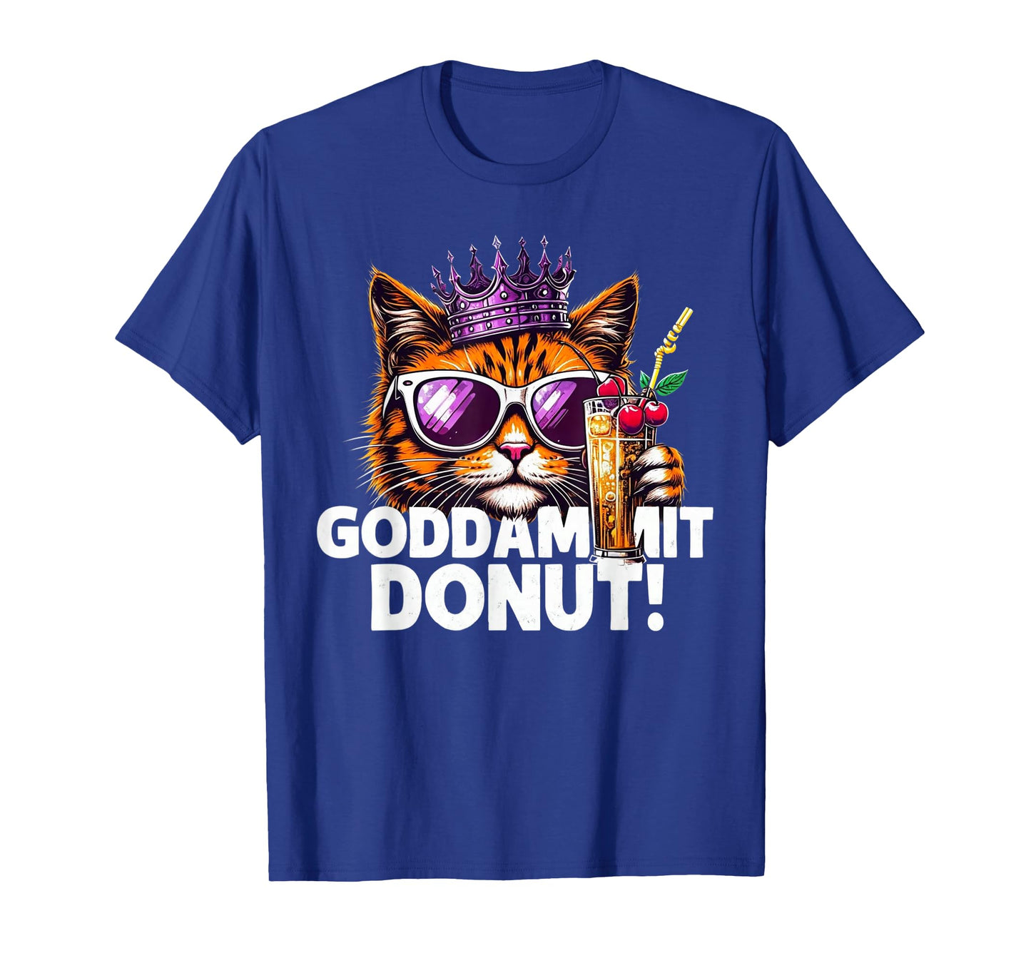 Donut Princess Cat Meme Tee – Kawaii Funny Cartoon Style T-Shirt