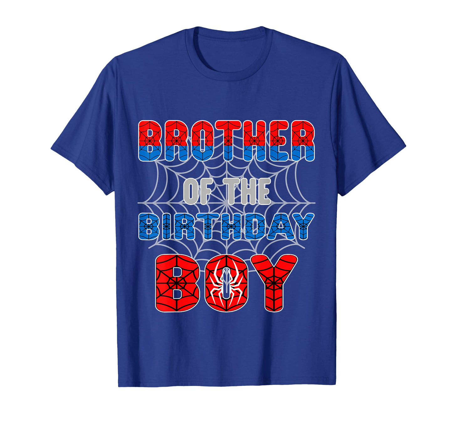 Spider Web Birthday Party Brother of The Birthday Boy T-Shirt