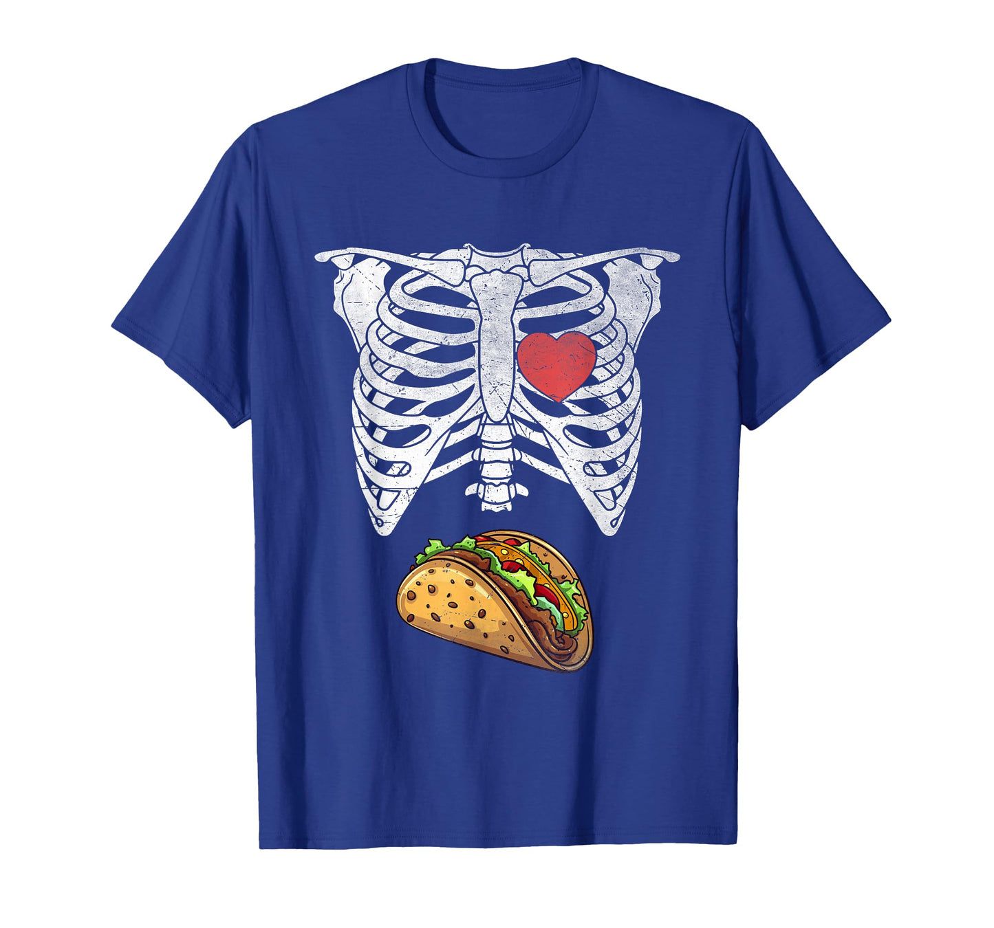 Halloween Dad Skeleton Tacos Funny Pregnancy Couple Mens T-Shirt