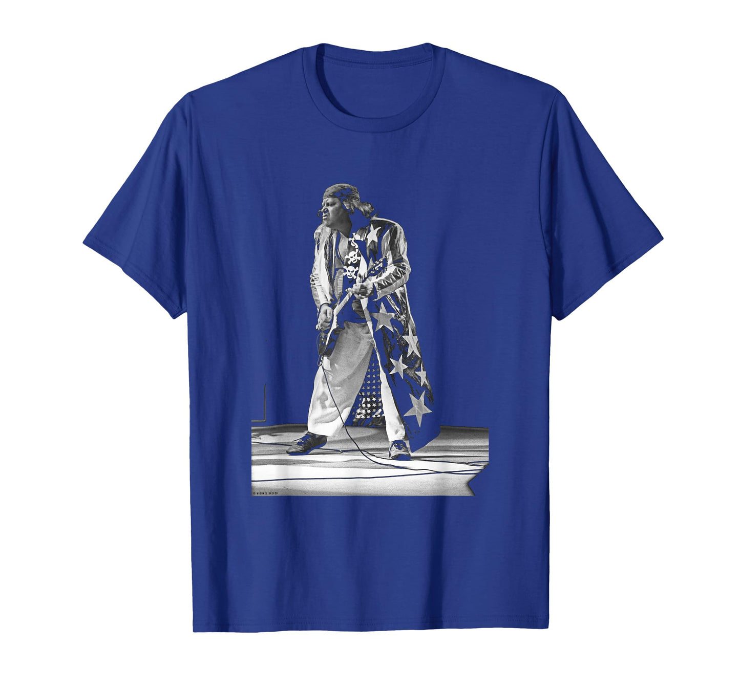 Comedian Sam Kinison Live with Guitar by Michael Grecco T-Shirt