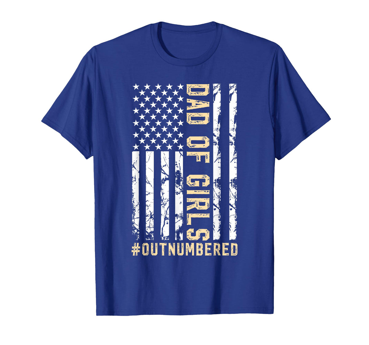 Girl Father's Day Daddy & Dad Of Girls Outnumbered T-Shirt