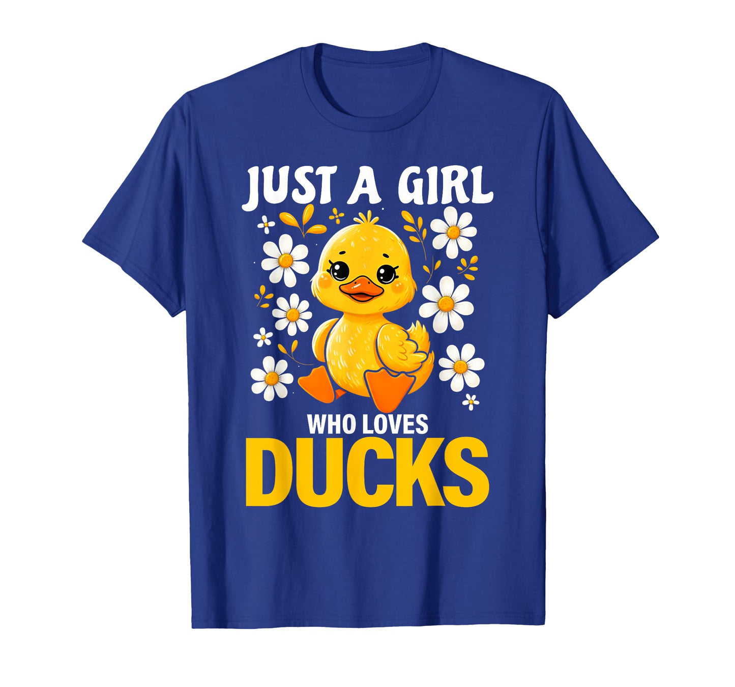 Just a Girl Who Loves Ducks Shirt Girl Cute Funny Duck Gifts T-Shirt