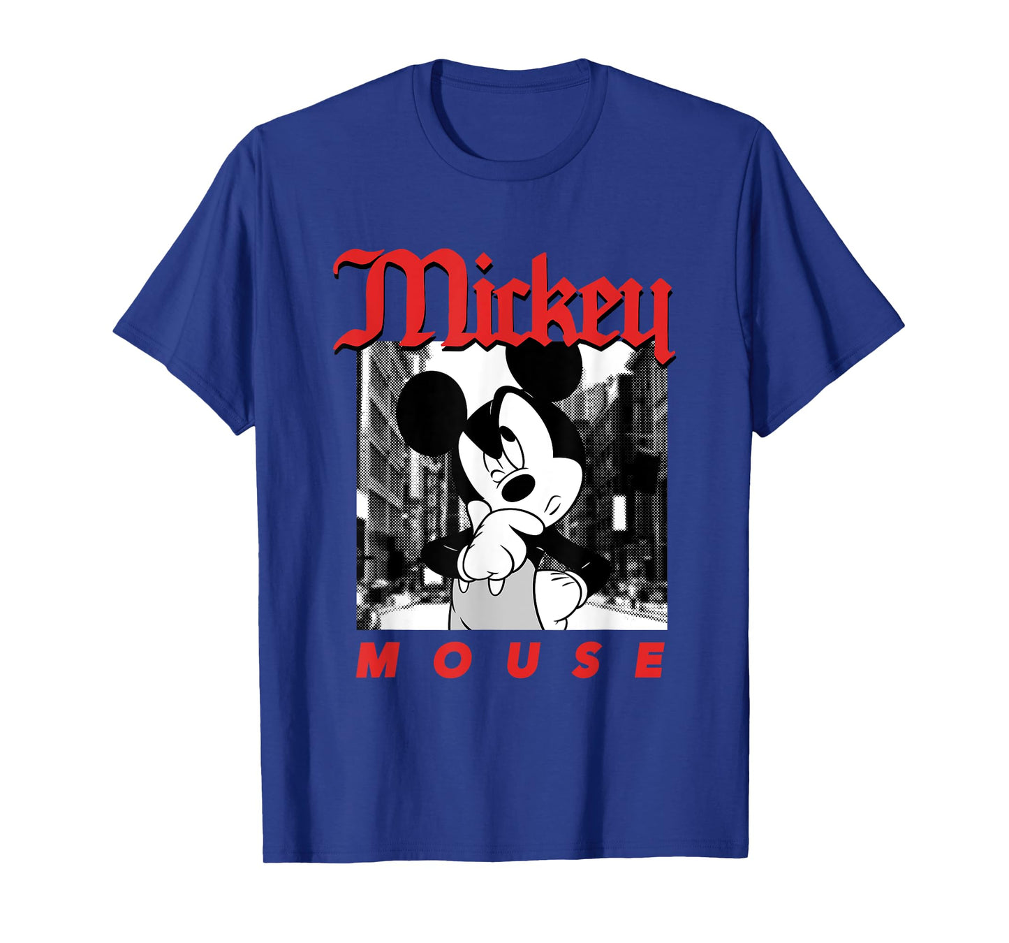 Disney Mickey and Friends Retro City Vibes Monochrome T-Shirt