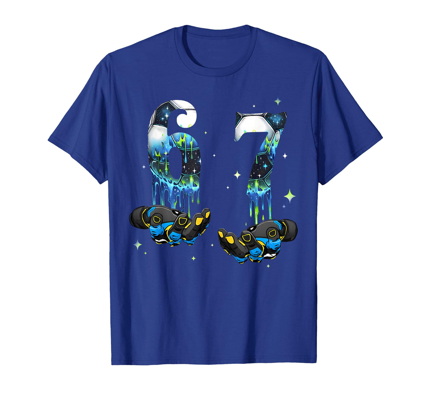Cool 67 Six Seven Meme Soccer Football Drip Boys Kids Youth T-Shirt