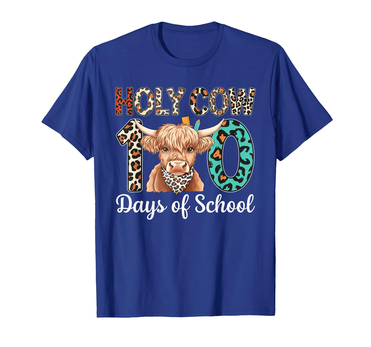 Holy Cow 100 Days of School 100th Day Smarter Teacher Kids T-Shirt