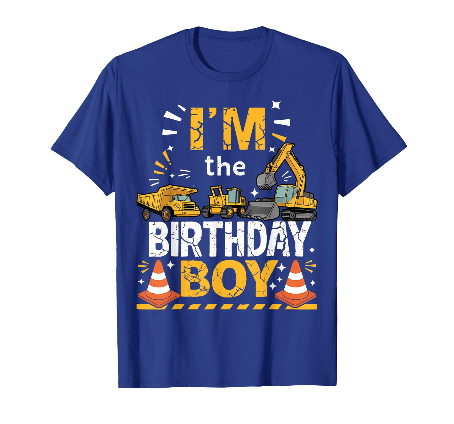 I'm The Birthday Boy Construction Theme Matching T-Shirt