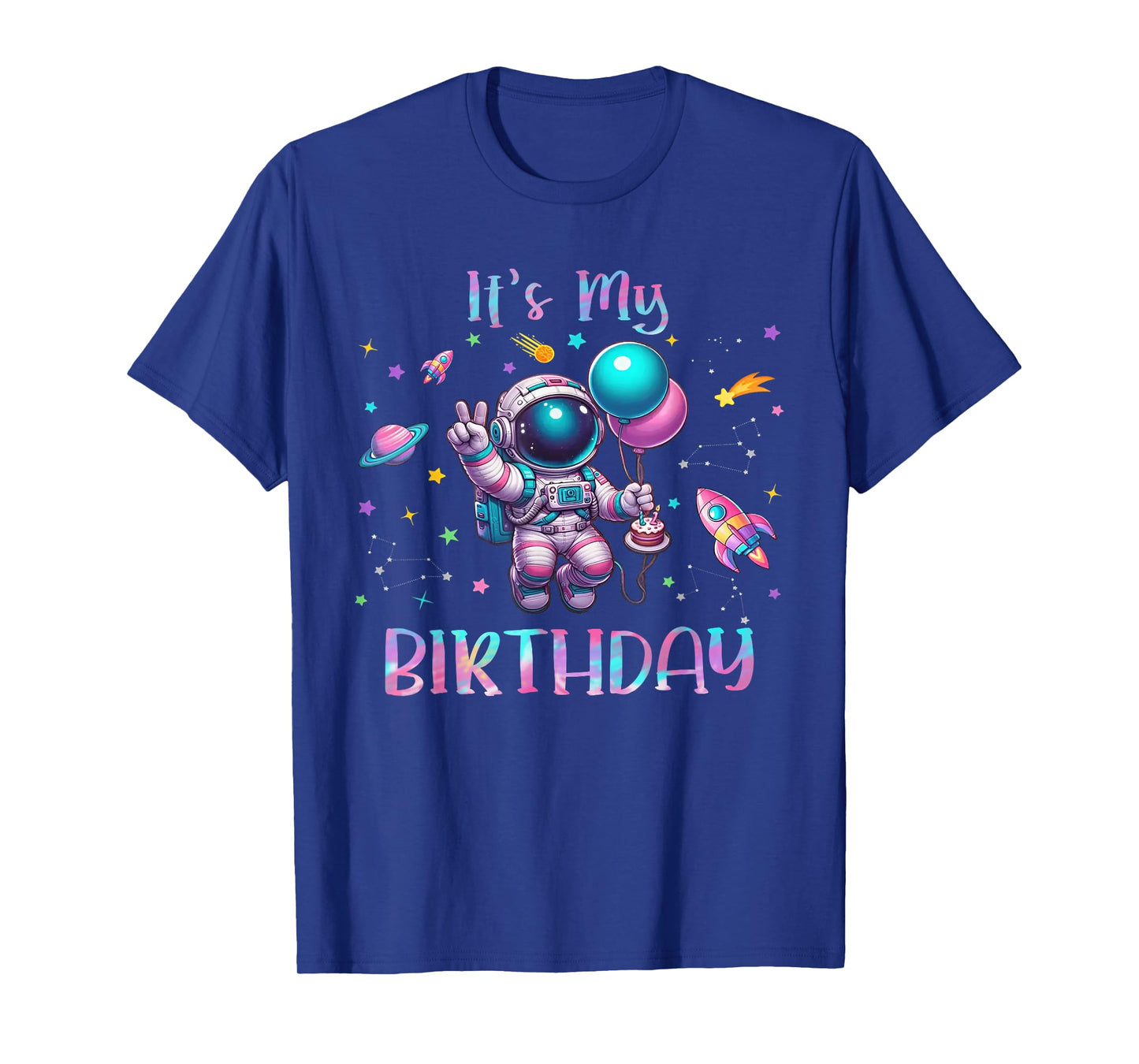 It's My Birthday Girl Astronaut Decoration Bday Party T-Shirt