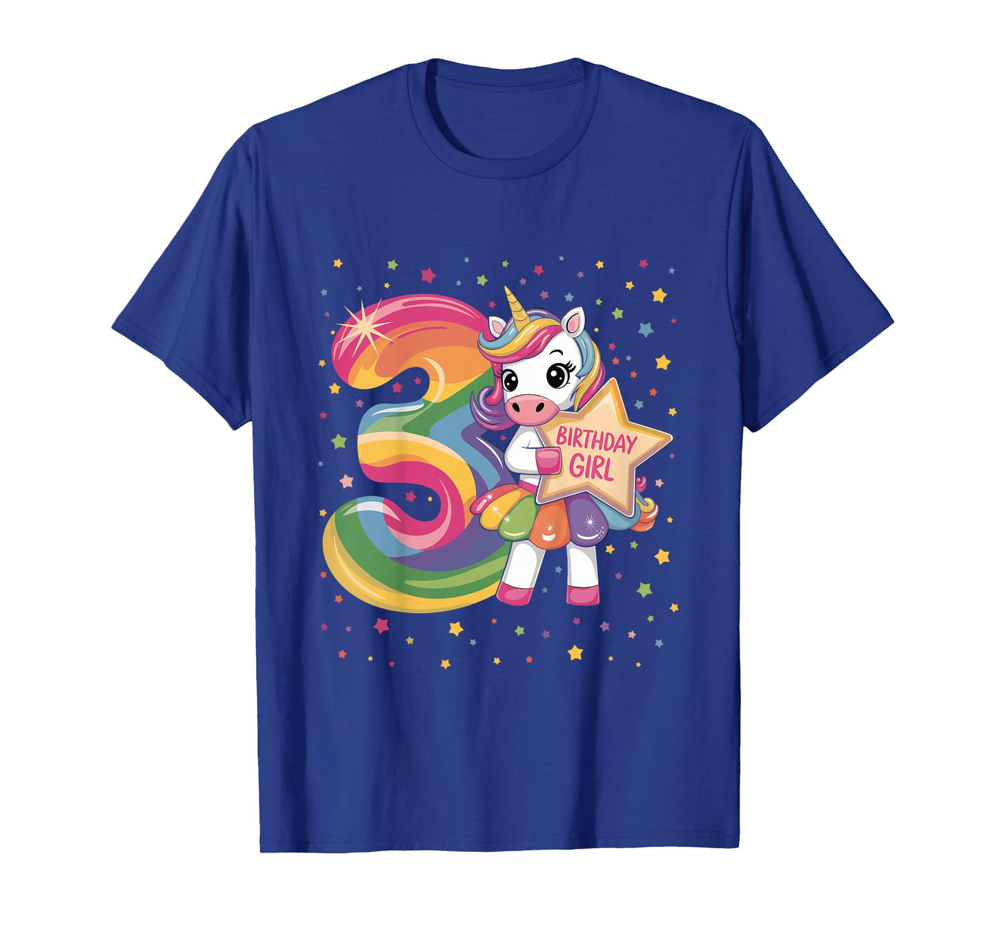 3 Year Old Unicorn 3nd Birthday Girl T-Shirt