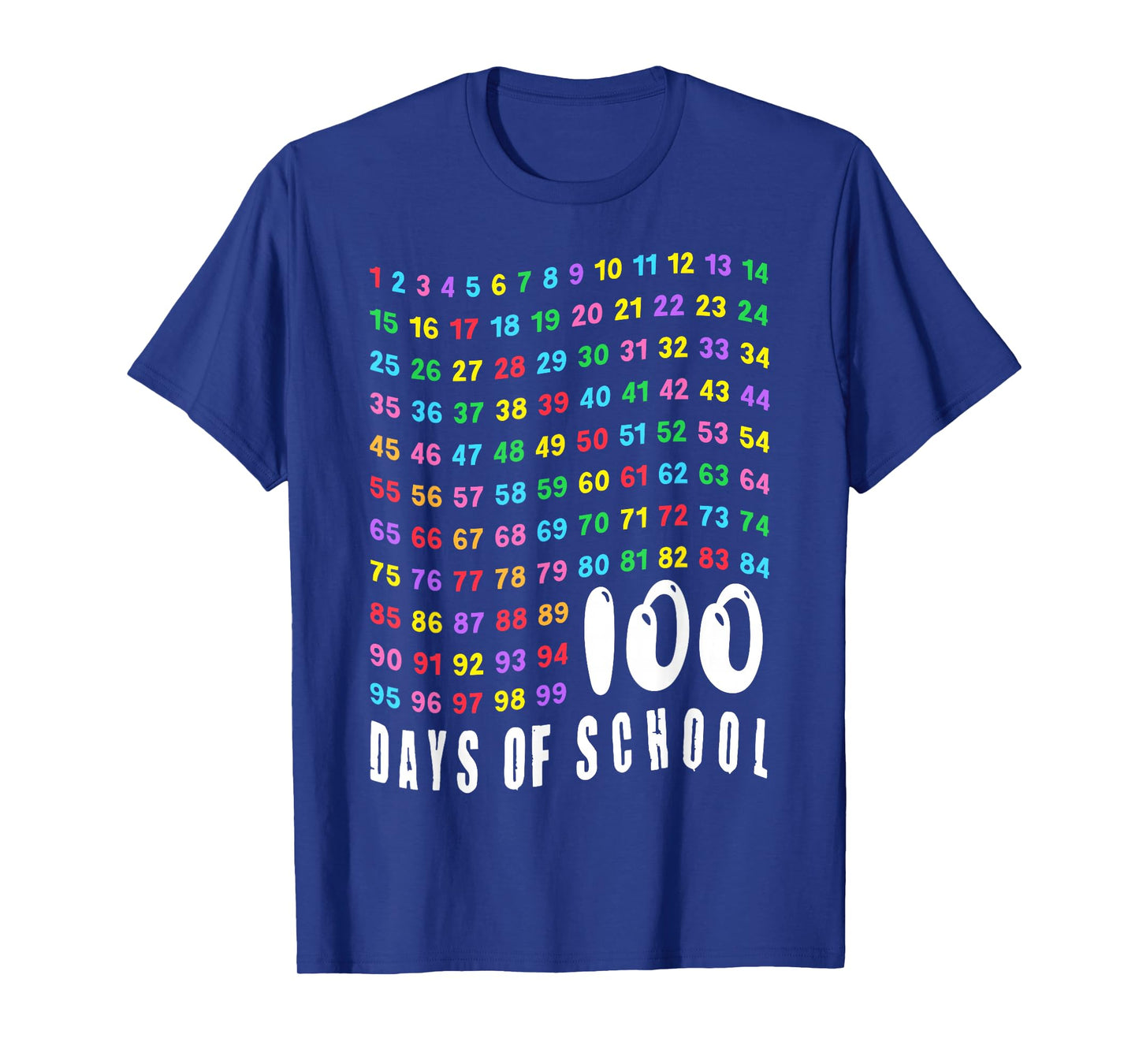 100th Day of School Math Teachers Kids Counting Numbers 100 T-Shirt