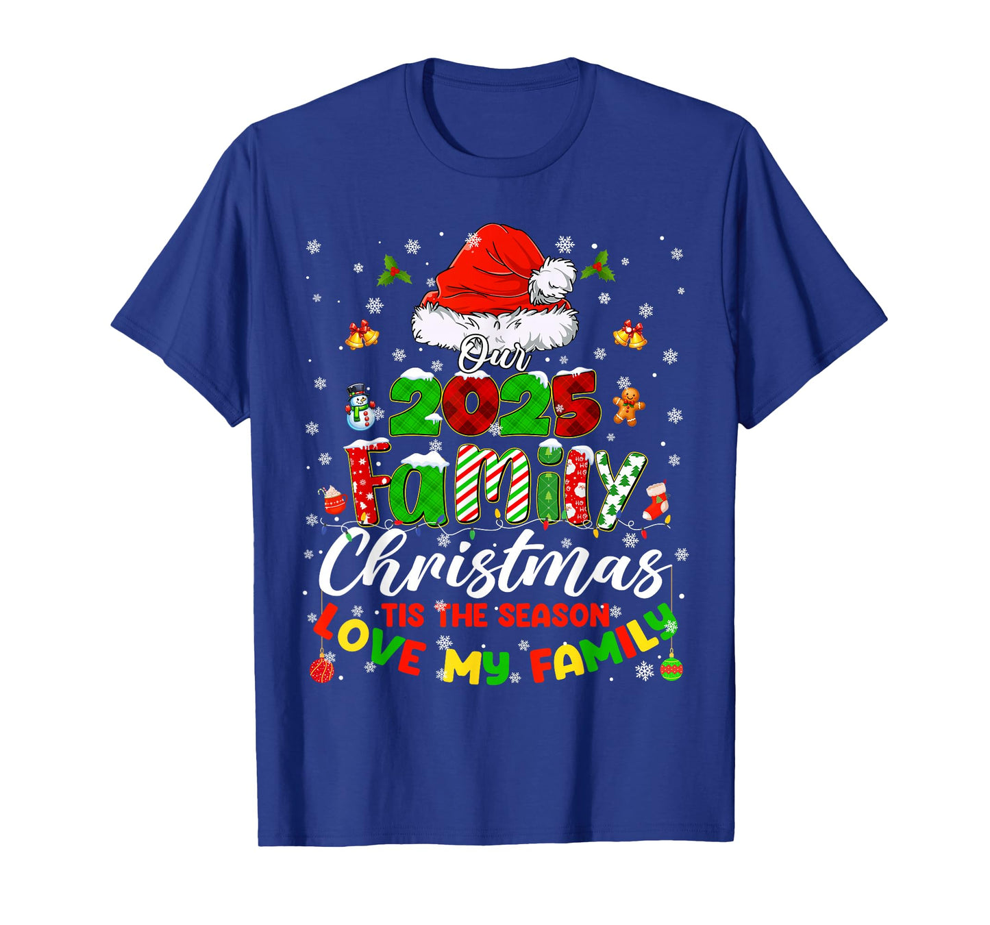 Funny Pajamas Outfit Family Matching Christmas 2025 Gifts PJ T-Shirt