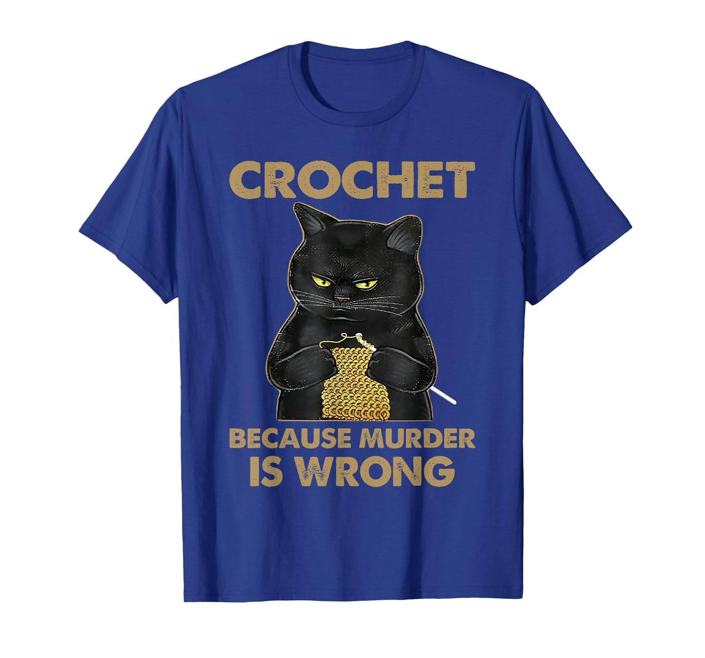 Funny Cat Cute Cat Crocheting Cat Lover Cat Owner Gifts T-Shirt