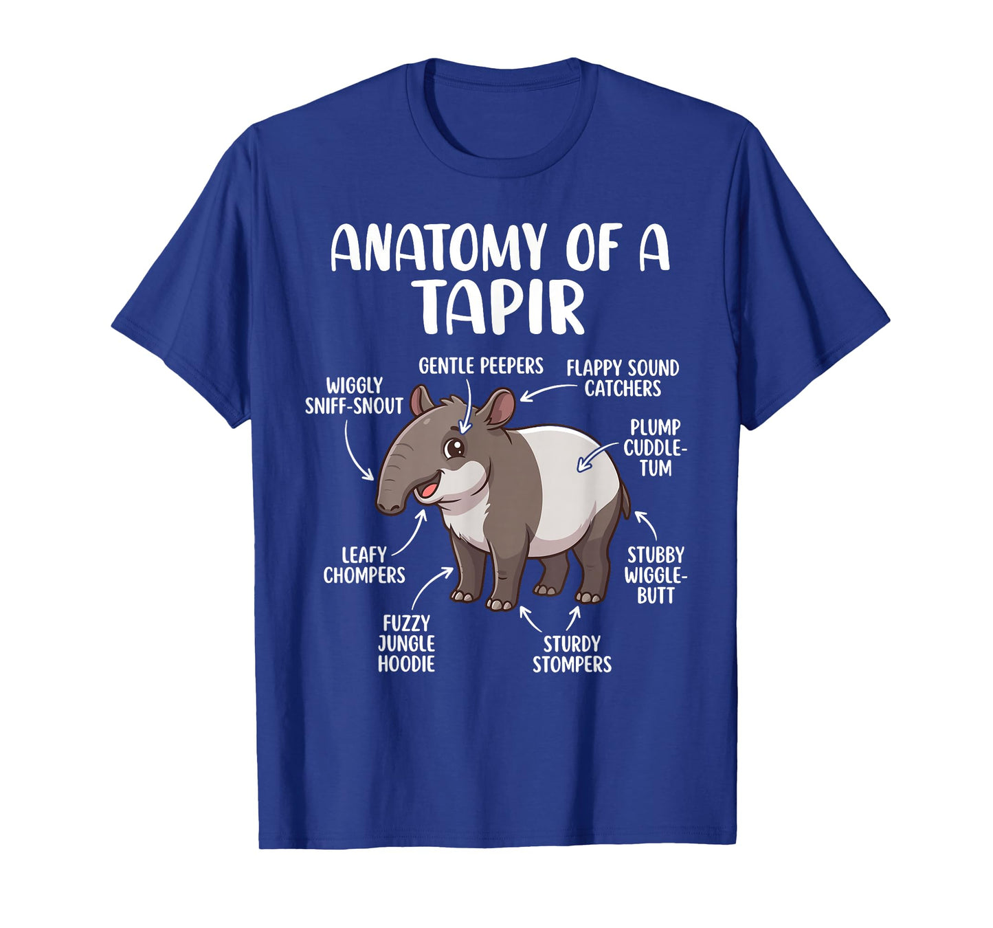 Anatomy of Tapir Funny Tapir Lover Costume T-Shirt