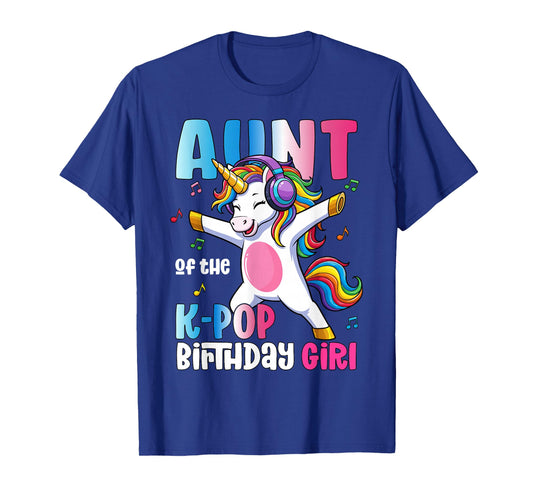 Auntie of The K-Pop Birthday Princess Birthday Girl T-Shirt