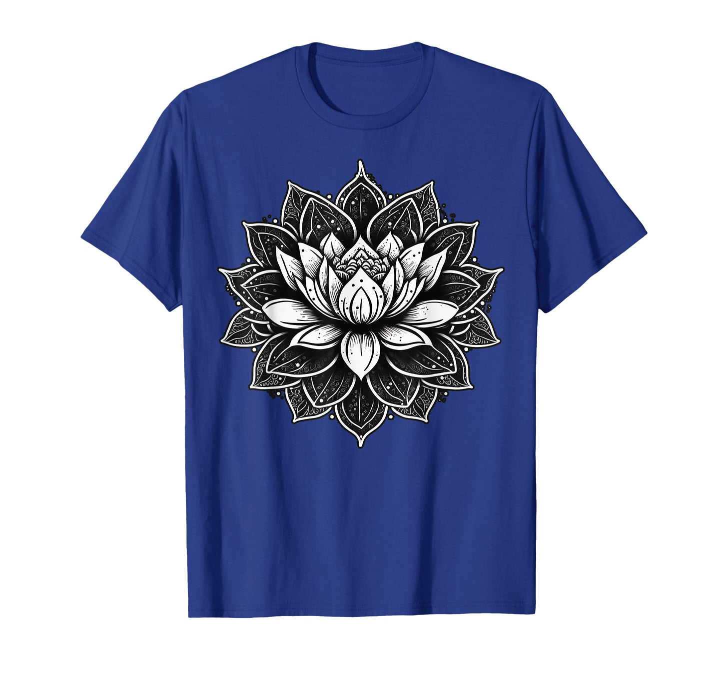 Yoga Meditation Lotus Flower on Mandala Lotus Flower T-Shirt