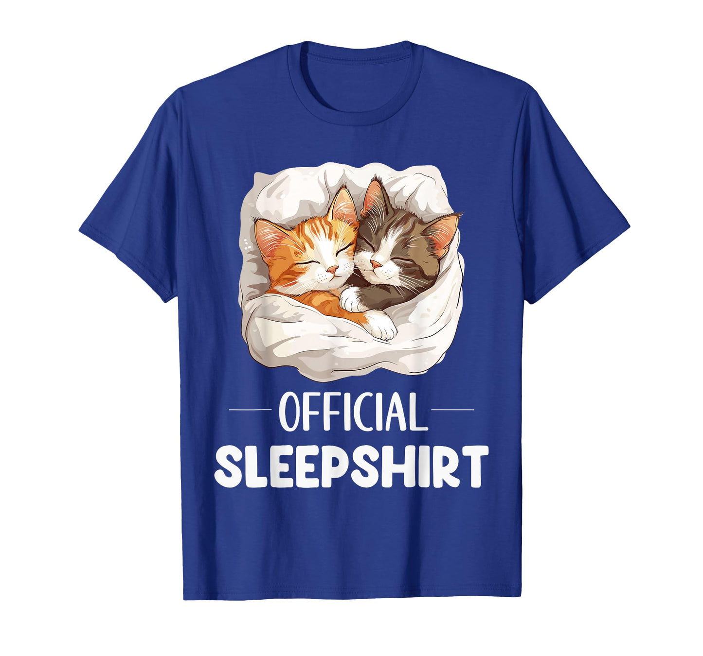 Official Sleepshirt Cute Sleeping Cat Animal Lovers Pajama T-Shirt