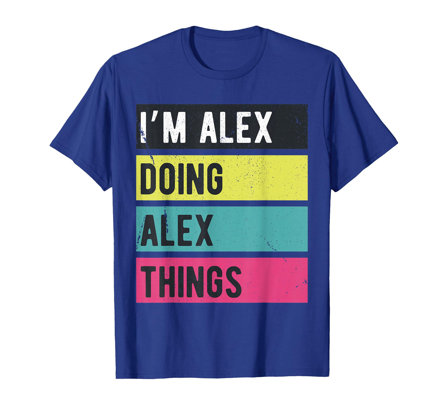 Doing Alex Things Funny Personalized Names Retro T-Shirt