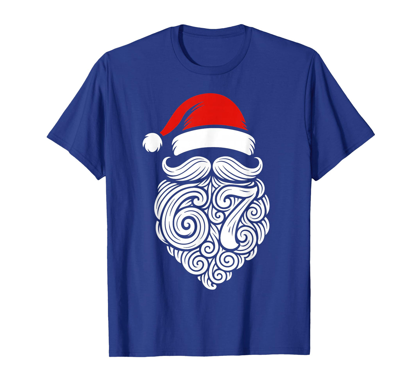 Funny Six Seven 6 7 Meme Santa Christmas Shirt Men Boys Teen T-Shirt