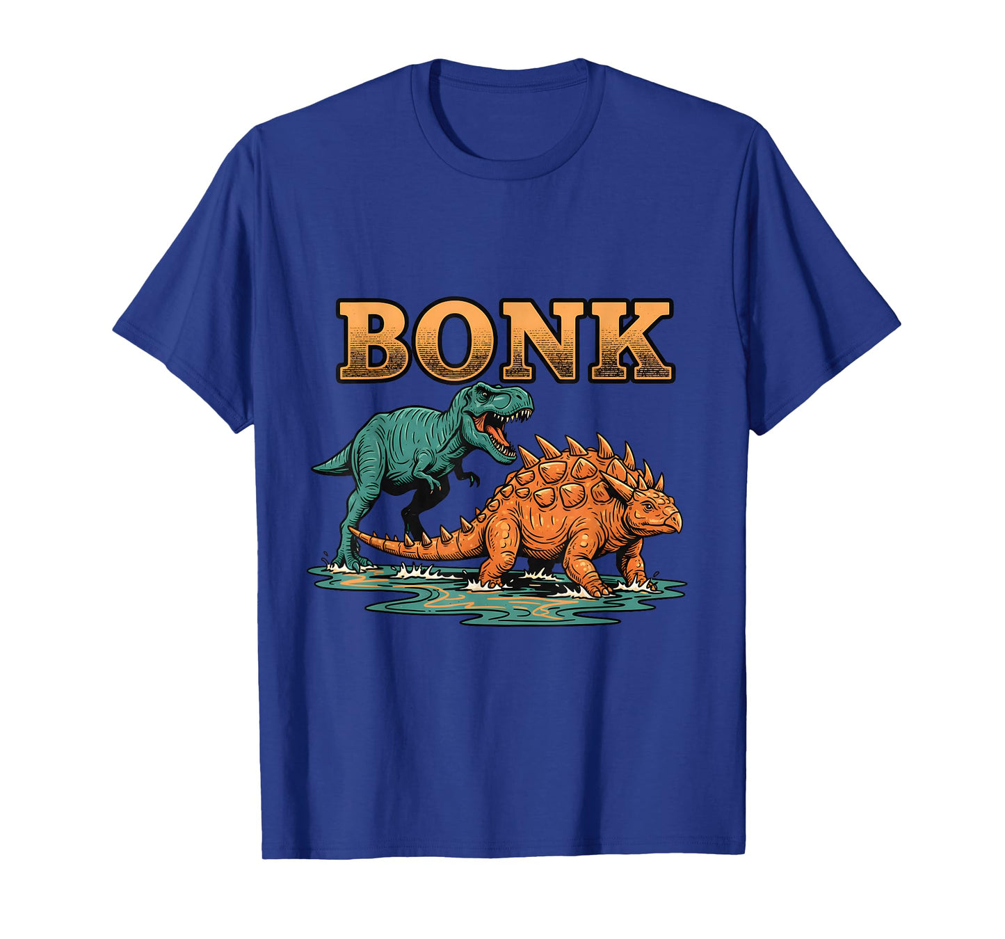 Bonk Dinosaur Funny Prehistoric Humor Design T-Shirt