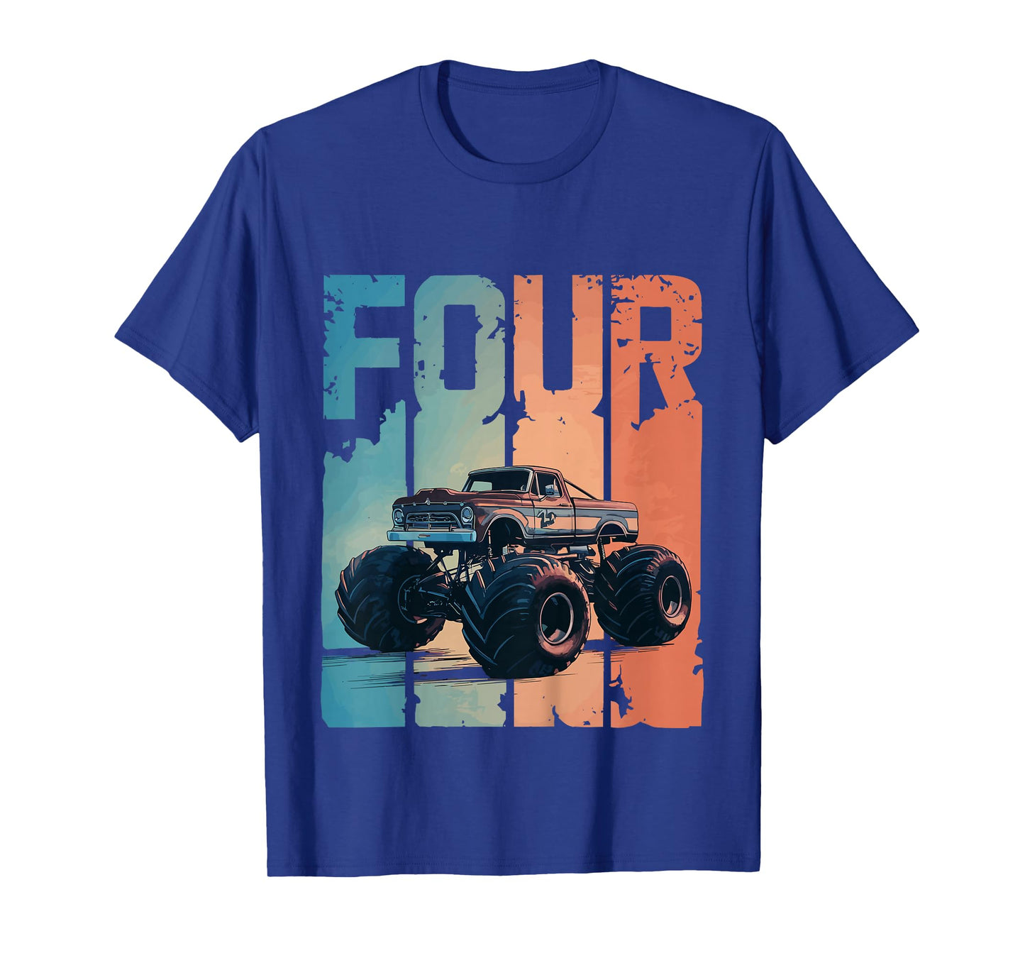 Monster Truck 4th Birthday T-Shirt