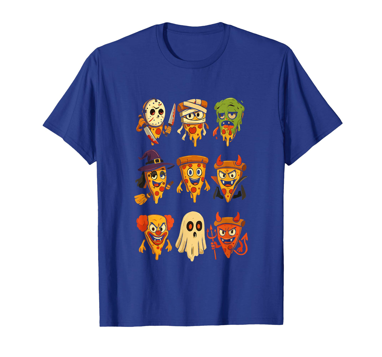 Funny Halloween Pizza T-Shirt