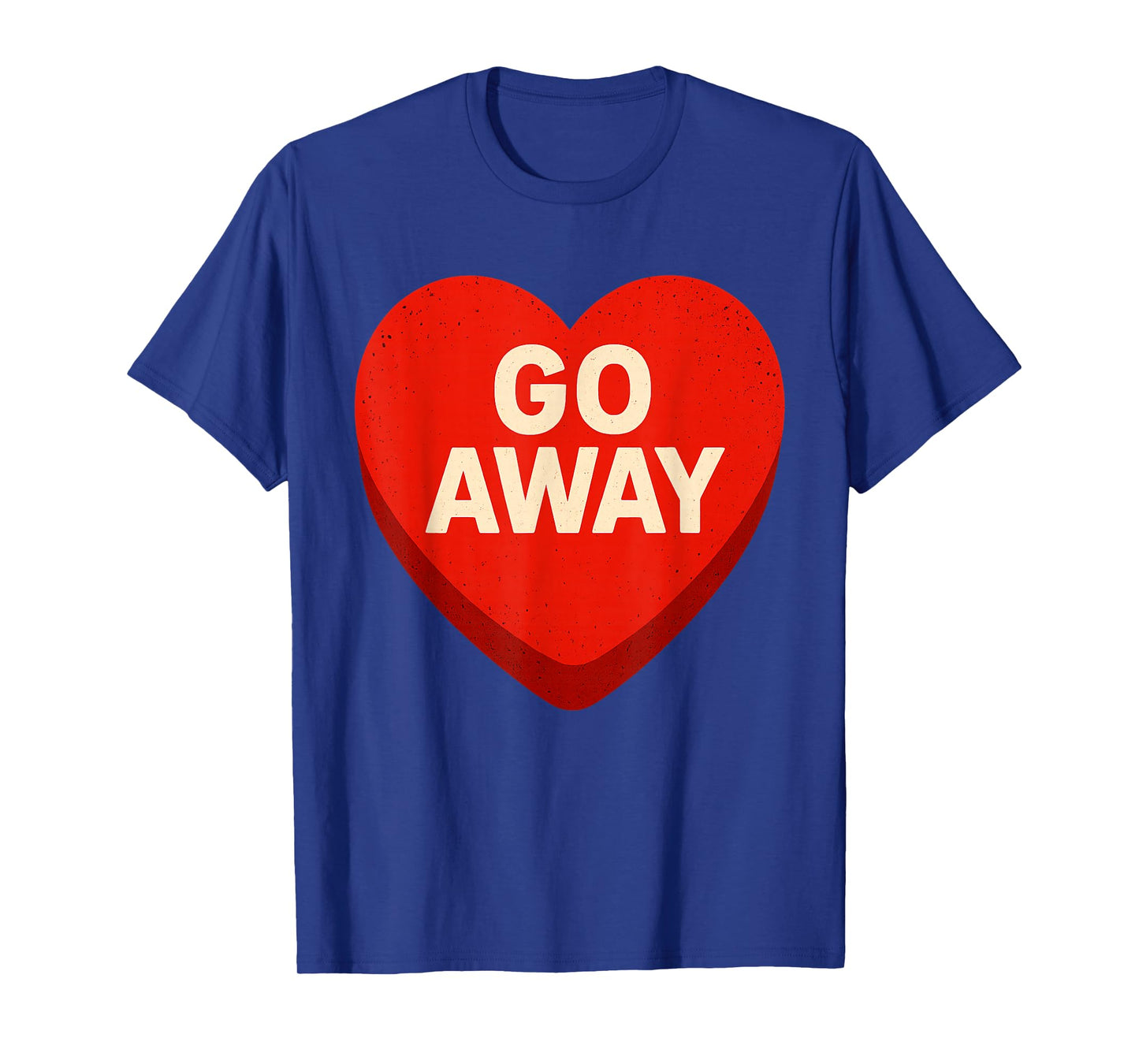 Anti Valentines Day Goth Emo Candy Heart Go Away T-Shirt