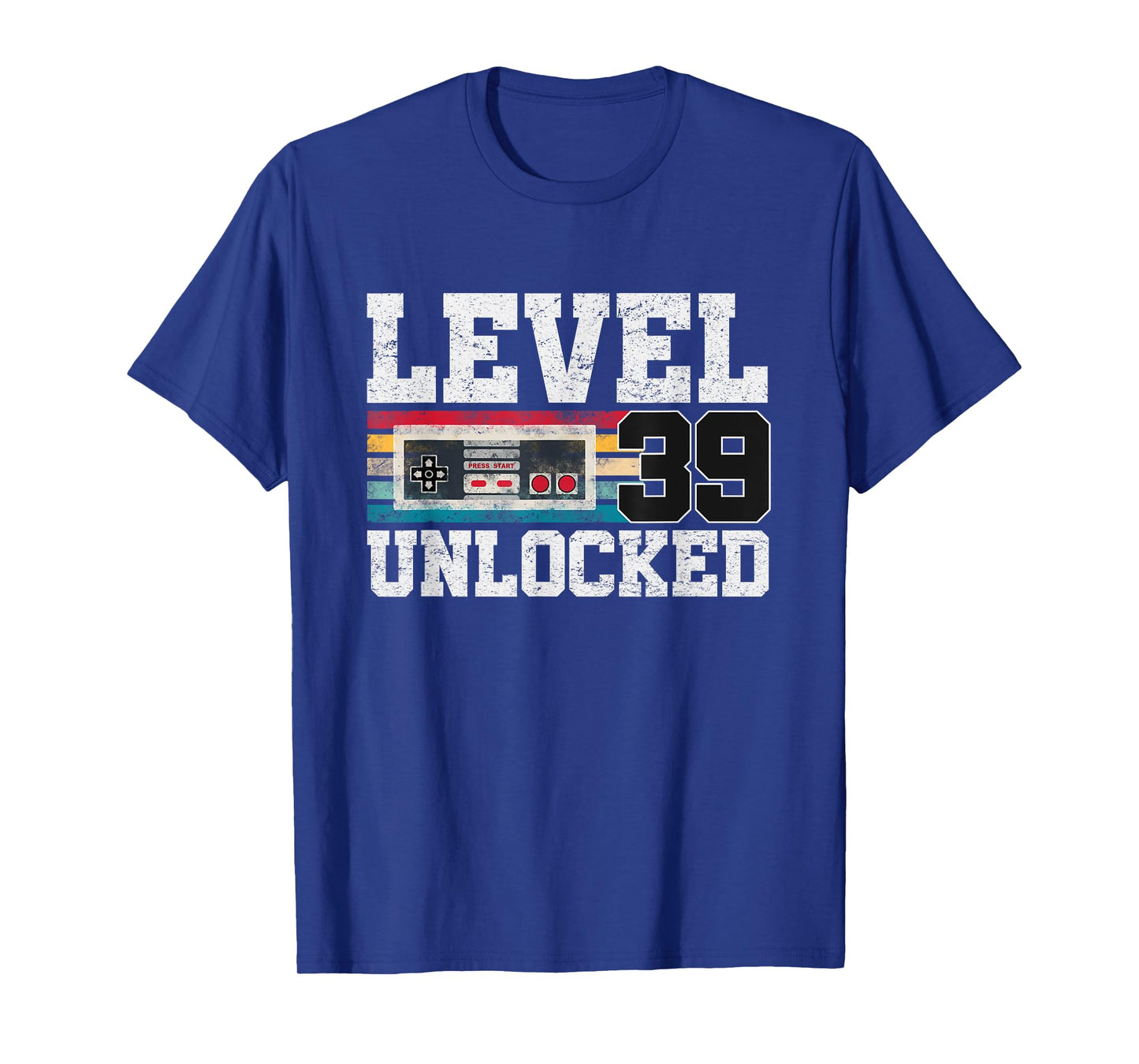 Level 39 Unlocked 39 Year Old Gift Video Gamer 39th Birthday T-Shirt